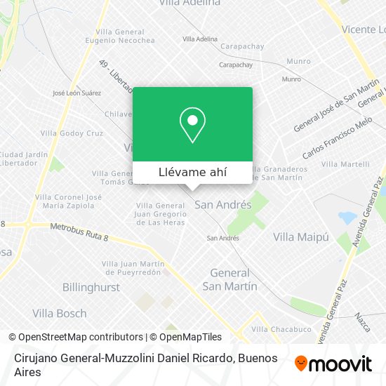 Mapa de Cirujano General-Muzzolini Daniel Ricardo