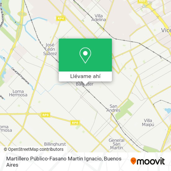 Mapa de Martillero Público-Fasano Martin Ignacio