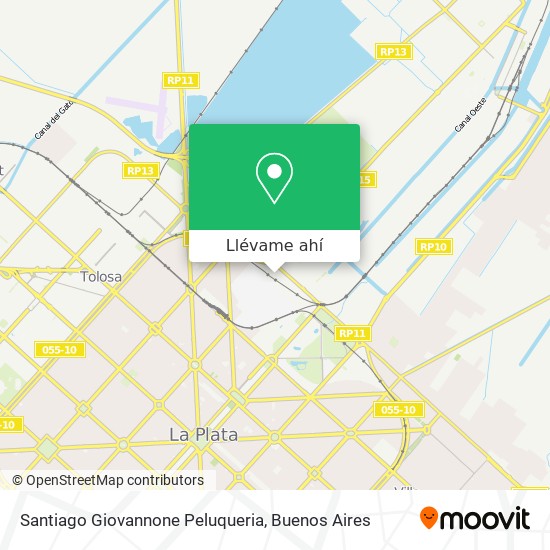 Mapa de Santiago Giovannone Peluqueria