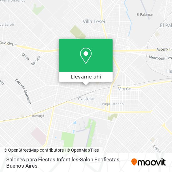 Mapa de Salones para Fiestas Infantiles-Salon Ecofiestas