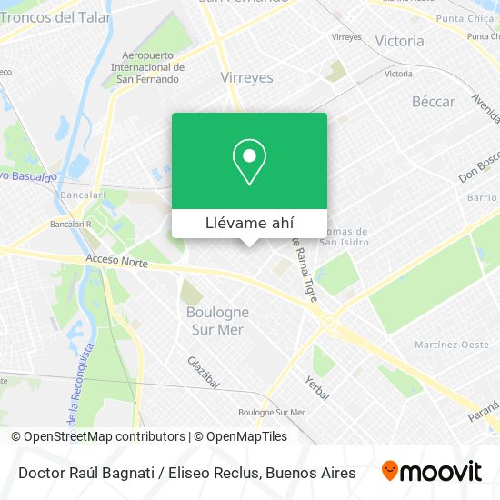 Mapa de Doctor Raúl Bagnati / Eliseo Reclus