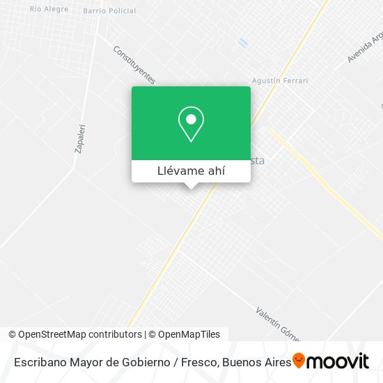 Mapa de Escribano Mayor de Gobierno / Fresco