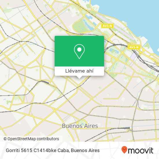 Mapa de Gorriti 5615  C1414bke Caba