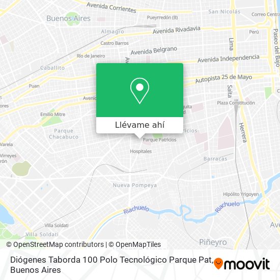 Mapa de Diógenes Taborda 100   Polo Tecnológico Parque Pat