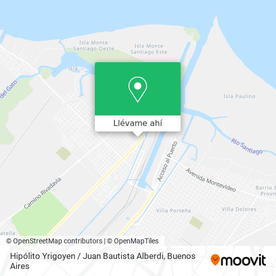 Mapa de Hipólito Yrigoyen / Juan Bautista Alberdi