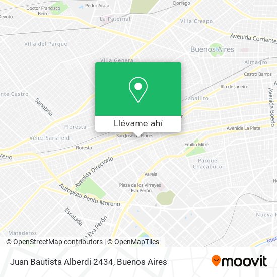 Mapa de Juan Bautista Alberdi 2434