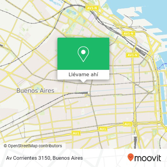 Mapa de Av  Corrientes 3150