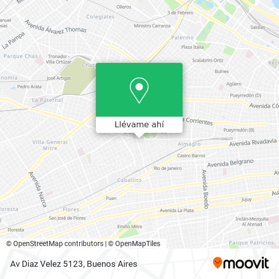 Mapa de Av  Diaz Velez 5123