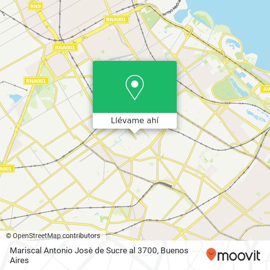 Mapa de Mariscal Antonio Josè de Sucre al 3700