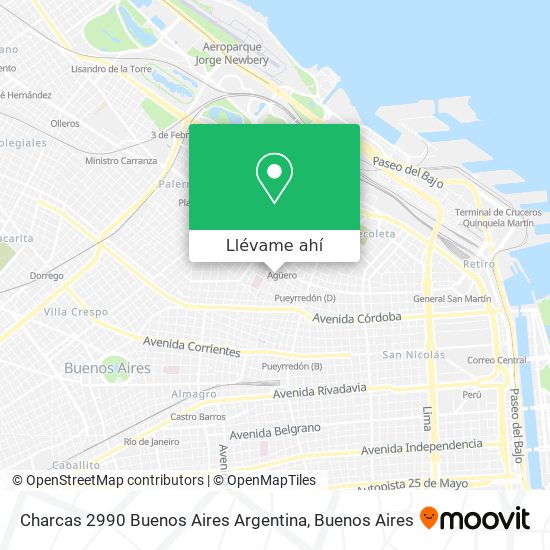 Mapa de Charcas 2990  Buenos Aires  Argentina