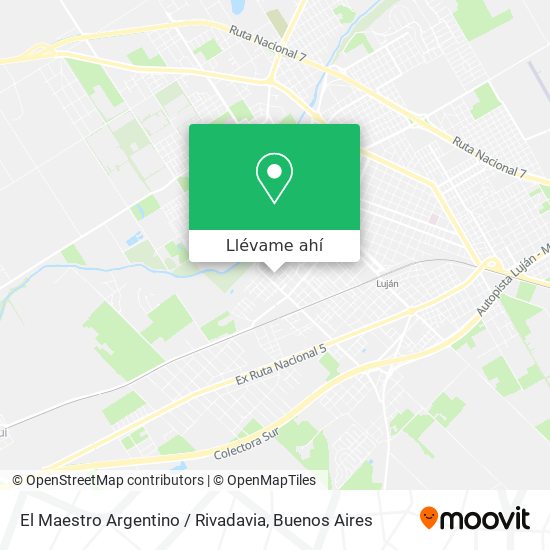 Mapa de El Maestro Argentino / Rivadavia