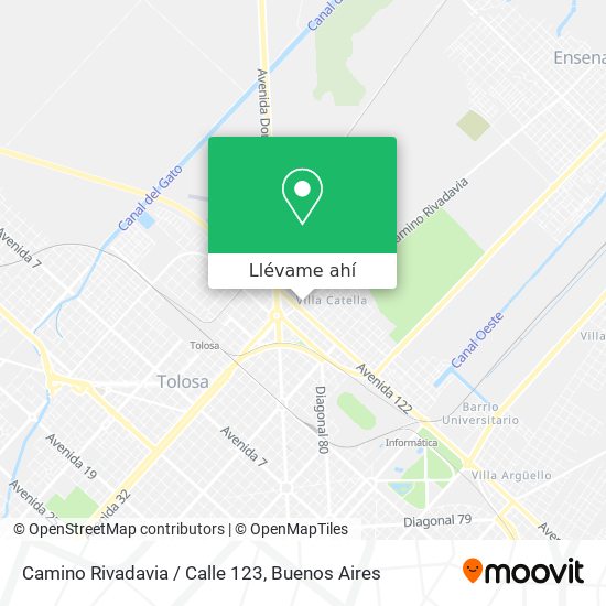 Mapa de Camino Rivadavia / Calle 123