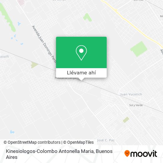 Mapa de Kinesiologos-Colombo Antonella Maria