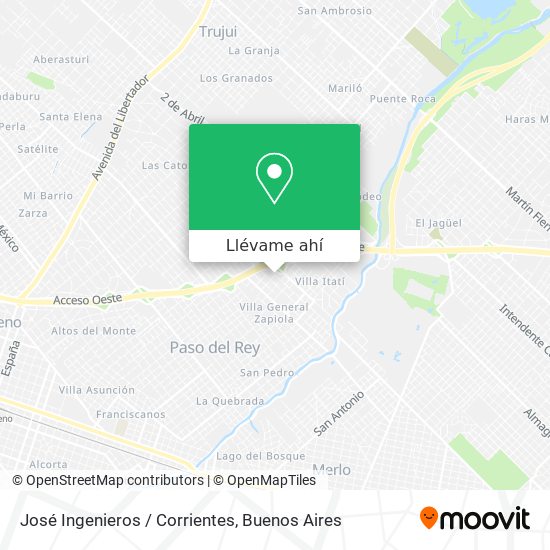 Mapa de José Ingenieros / Corrientes