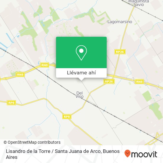Mapa de Lisandro de la Torre / Santa Juana de Arco