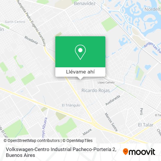 Mapa de Volkswagen-Centro Industrial Pacheco-Portería 2