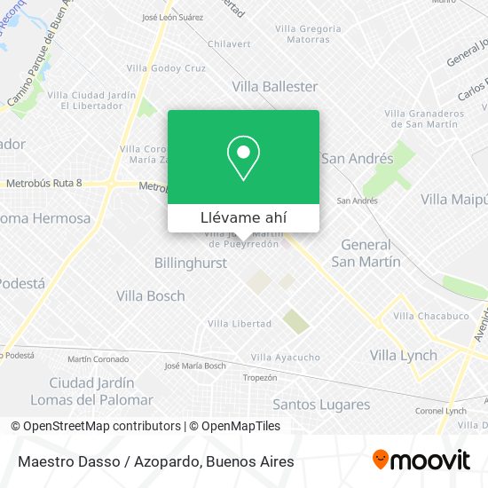 Mapa de Maestro Dasso / Azopardo