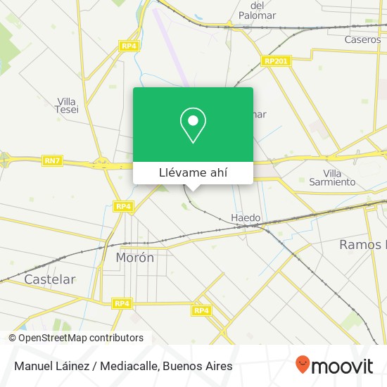 Mapa de Manuel Láinez / Mediacalle