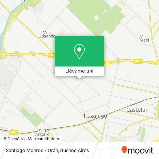 Mapa de Santiago Monroe / Orán