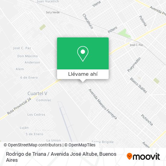 Mapa de Rodrigo de Triana / Avenida José Altube