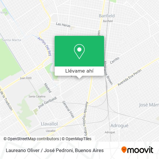 Mapa de Laureano Oliver / José Pedroni