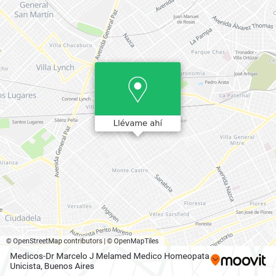 Mapa de Medicos-Dr Marcelo J Melamed Medico Homeopata Unicista