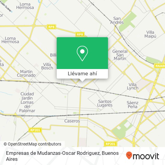 Mapa de Empresas de Mudanzas-Oscar Rodriguez