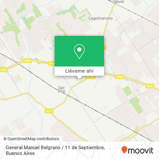 Mapa de General Manuel Belgrano / 11 de Septiembre