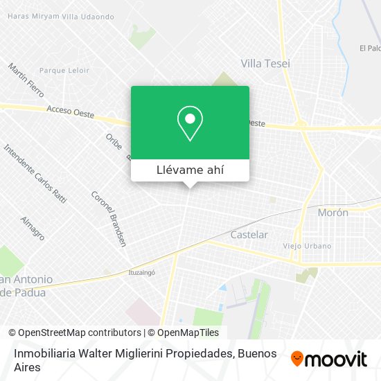 Mapa de Inmobiliaria Walter Miglierini Propiedades