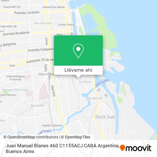 Mapa de Juan Manuel Blanes 460  C1155ACJ CABA  Argentina