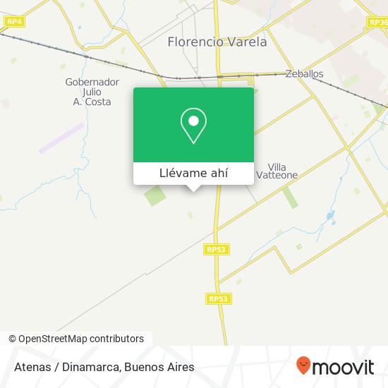 Mapa de Atenas / Dinamarca