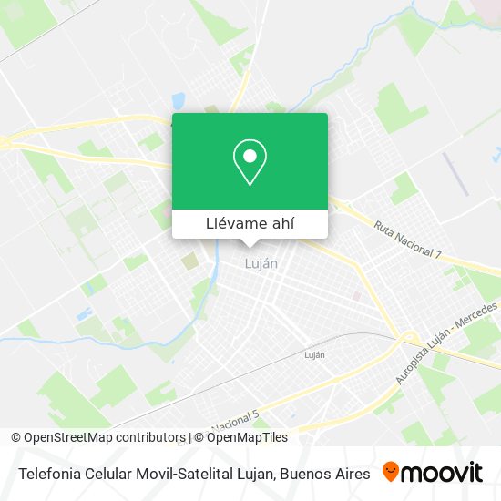 Mapa de Telefonia Celular Movil-Satelital Lujan