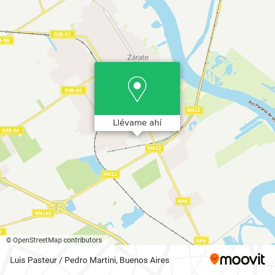 Mapa de Luis Pasteur / Pedro Martini