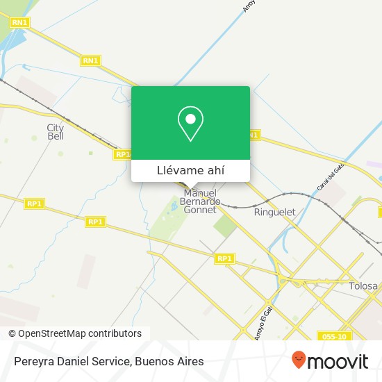 Mapa de Pereyra Daniel Service