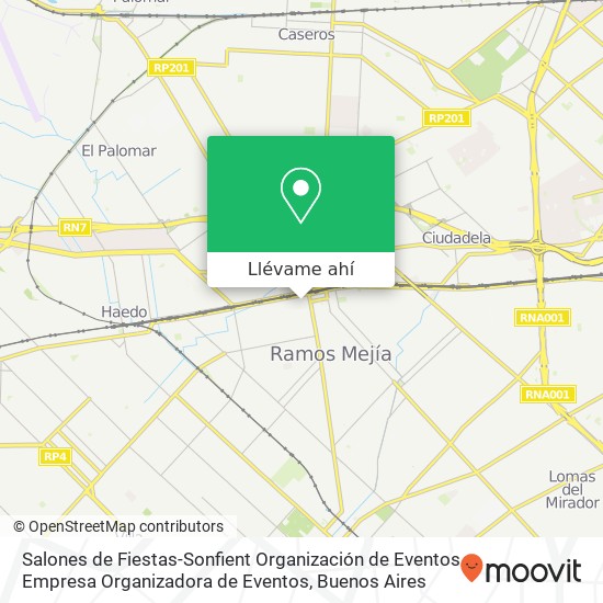 Mapa de Salones de Fiestas-Sonfient Organización de Eventos Empresa Organizadora de Eventos