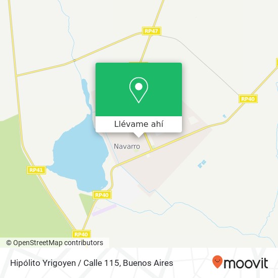 Mapa de Hipólito Yrigoyen / Calle 115