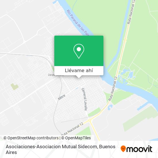 Mapa de Asociaciones-Asociacion Mutual Sidecom