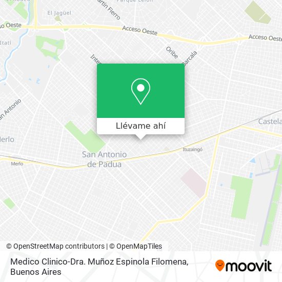 Mapa de Medico Clinico-Dra. Muñoz Espinola Filomena