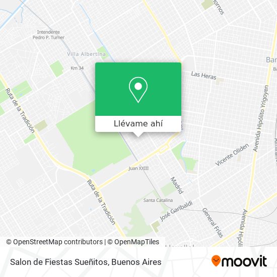 Mapa de Salon de Fiestas Sueñitos