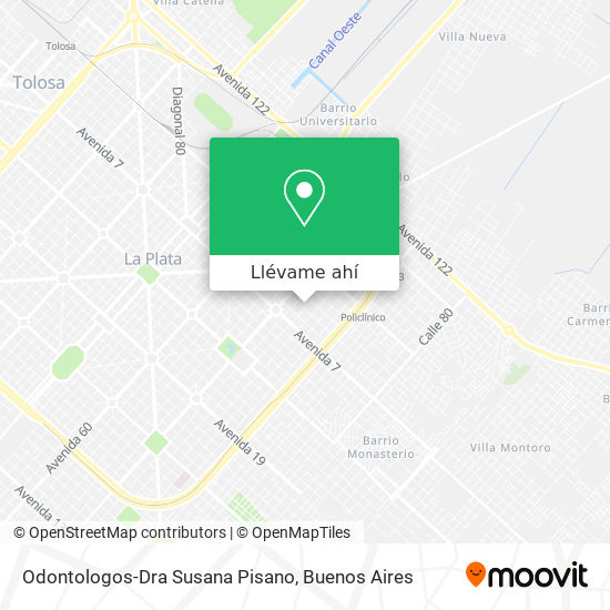 Mapa de Odontologos-Dra Susana Pisano