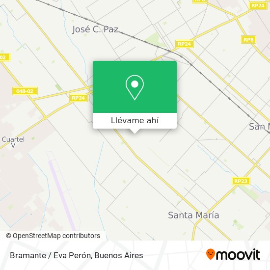 Mapa de Bramante / Eva Perón