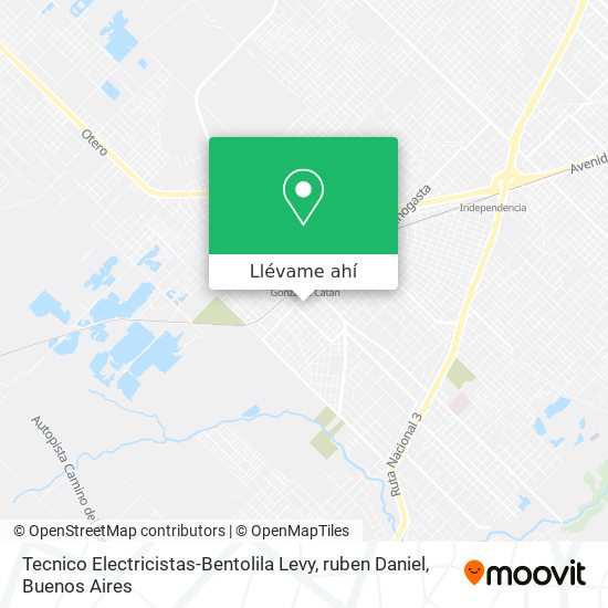 Mapa de Tecnico Electricistas-Bentolila Levy, ruben Daniel