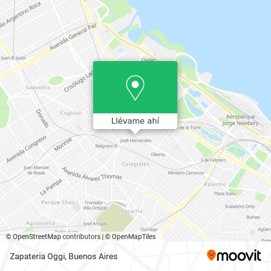 Cómo llegar a Zapateria Oggi en Distrito Federal en Colectivo, Subte o Tren?