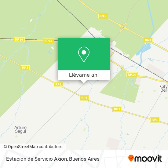 Mapa de Estacion de Servicio Axion