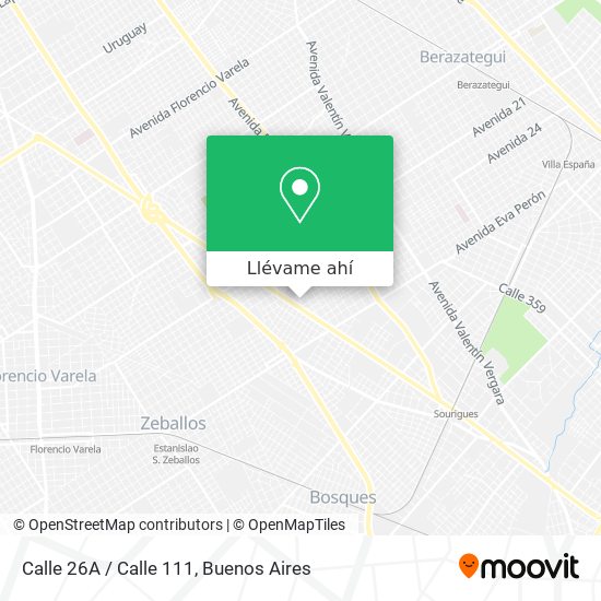 Mapa de Calle 26A / Calle 111