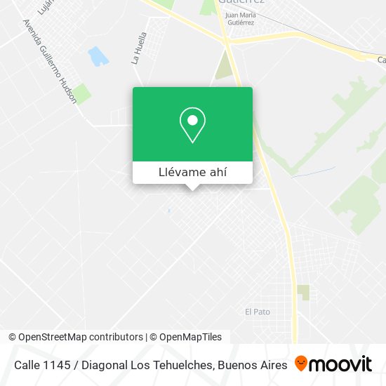 Mapa de Calle 1145 / Diagonal Los Tehuelches