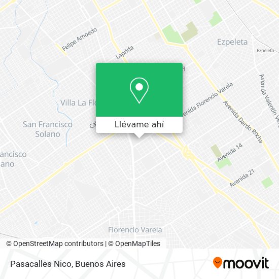 Mapa de Pasacalles Nico