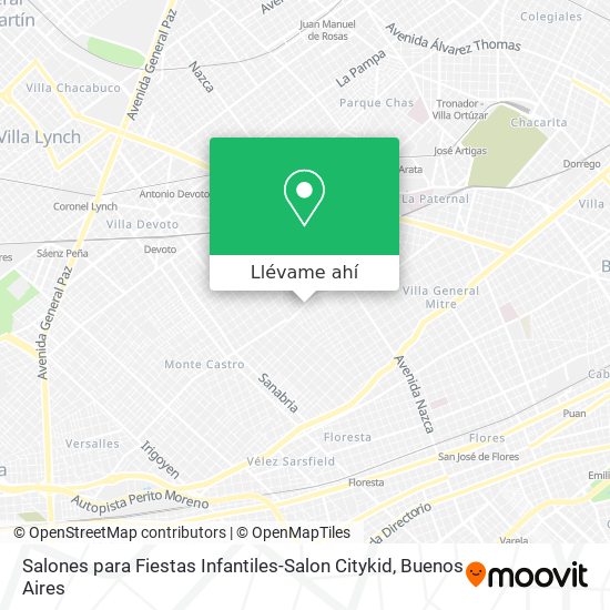 Mapa de Salones para Fiestas Infantiles-Salon Citykid