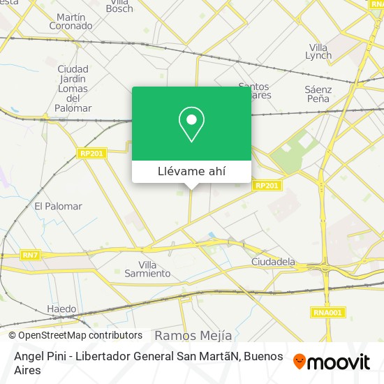 Mapa de Angel Pini - Libertador General San Martã­N