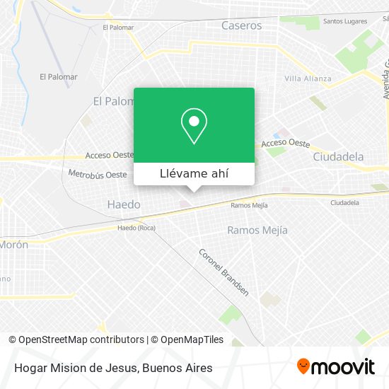 Mapa de Hogar Mision de Jesus